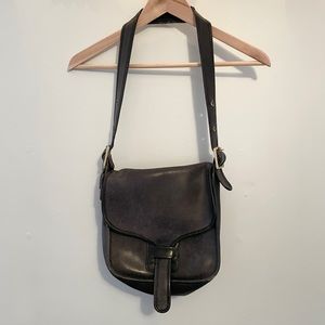 Vintage 1970s Coach leather purse black